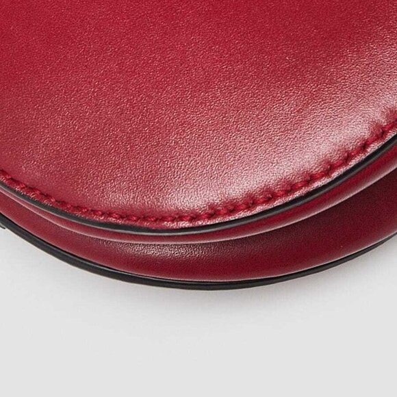 Christian Dior Red Smooth Leather Mini Saddle Bag - Picture 4 of 10